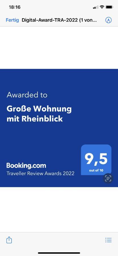 Grosse Wohnung Mit Rheinblick Boppard Bagian luar foto