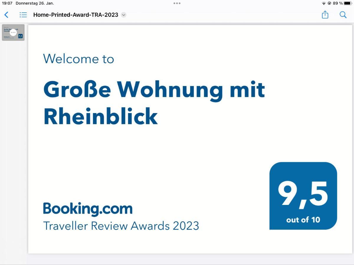 Grosse Wohnung Mit Rheinblick Boppard Bagian luar foto